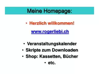 meine homepage