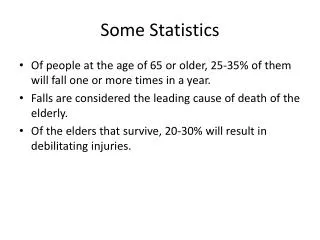 Some Statistics