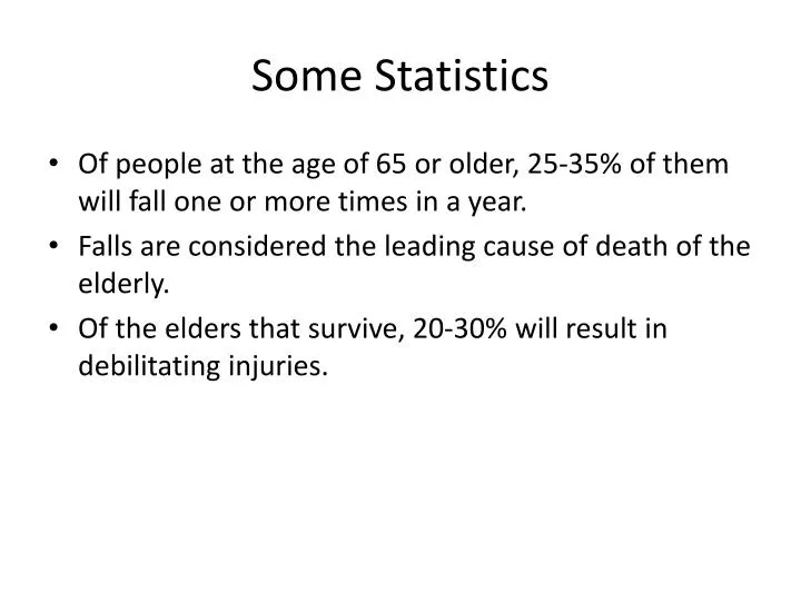 some statistics
