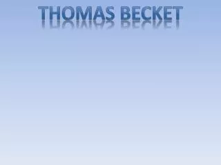 Thomas becket