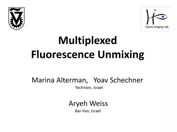 multiplexed fluorescence unmixing