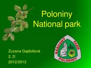 Poloniny National park