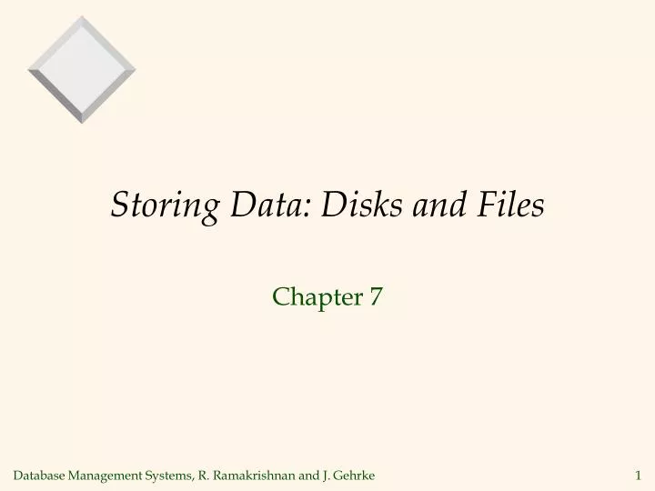 storing data disks and files