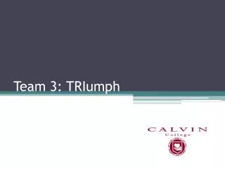 Team 3: TRIumph