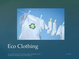 Eco Clothing