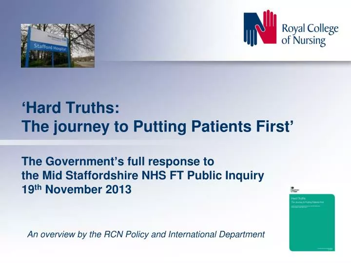 an overview by the rcn policy and international department