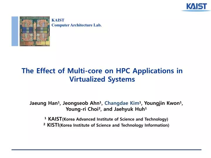 the effect of multi core on hpc applications in virtualized systems