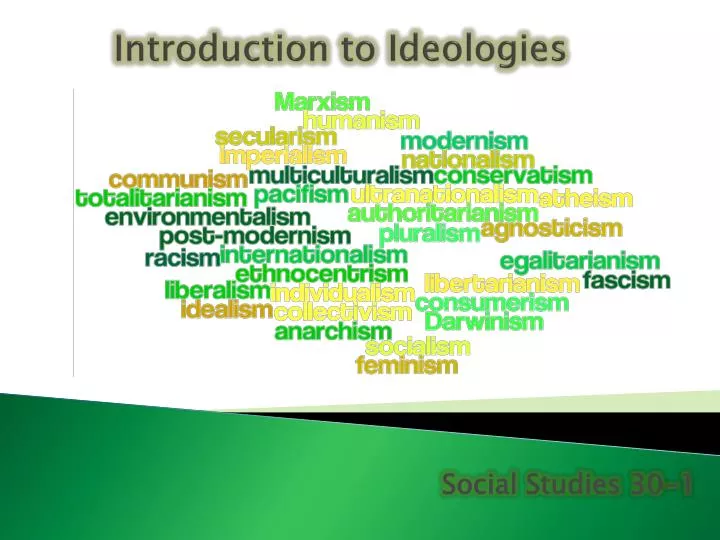 introduction to ideologies