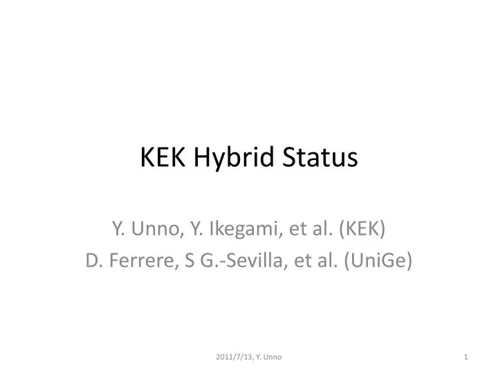 kek hybrid status