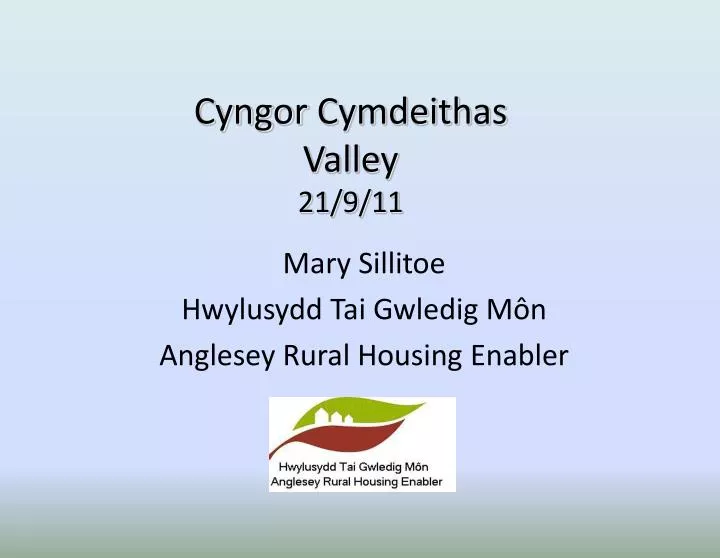 cyngor cymdeithas valley 21 9 11