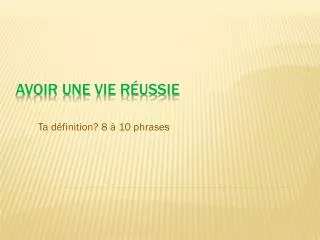 ta d finition 8 10 phrases