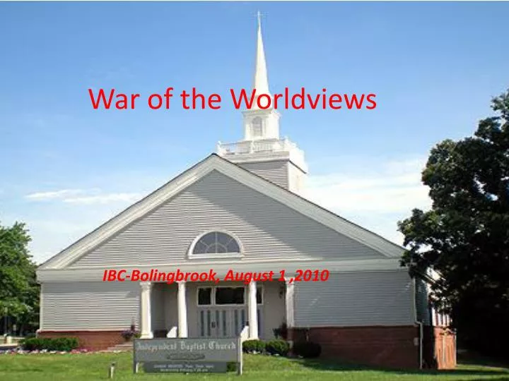 war of the worldviews