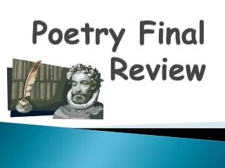 Poetry Final Review