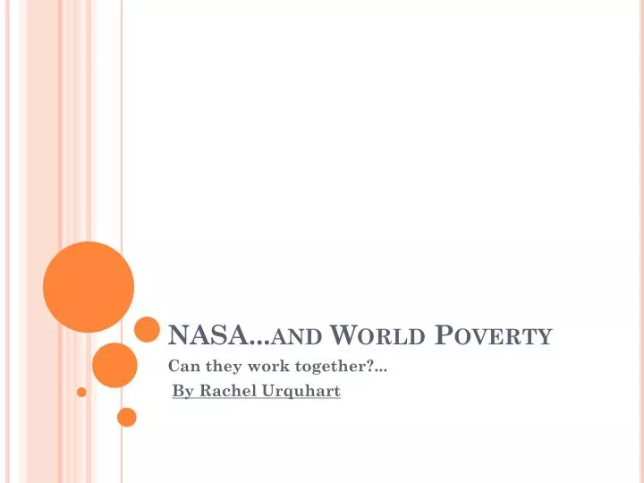 nasa and world poverty