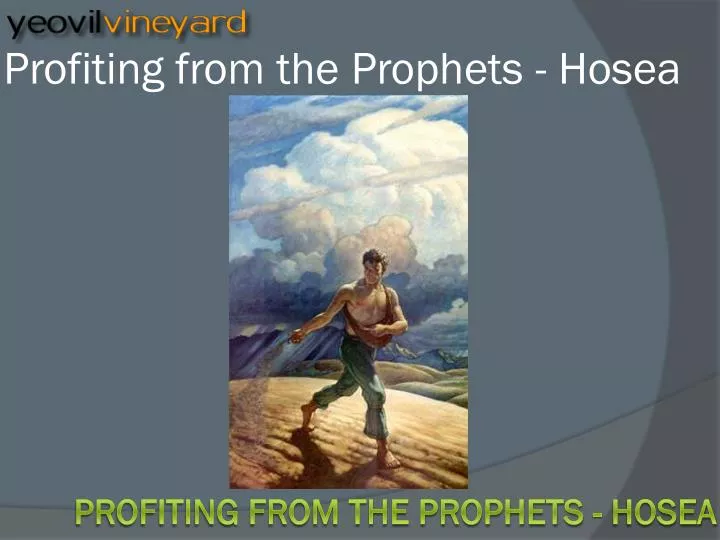 profiting from the prophets hosea