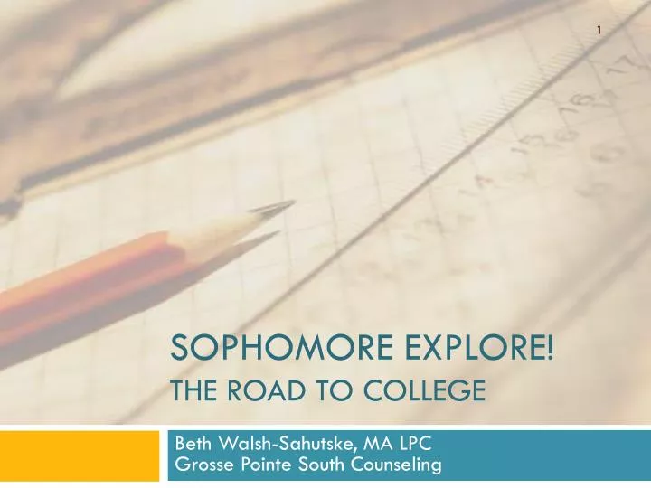 sophomore explore the road to college