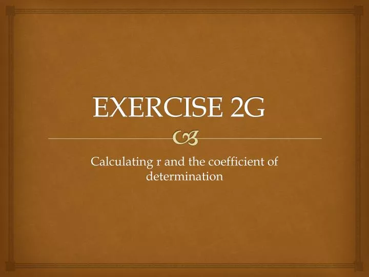 exercise 2g