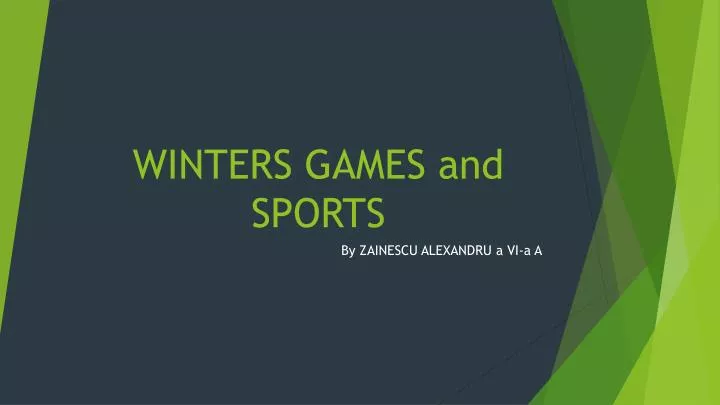 winters games and sports