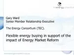 The Energy Challenge – The four cornerstones of an effective strategy .