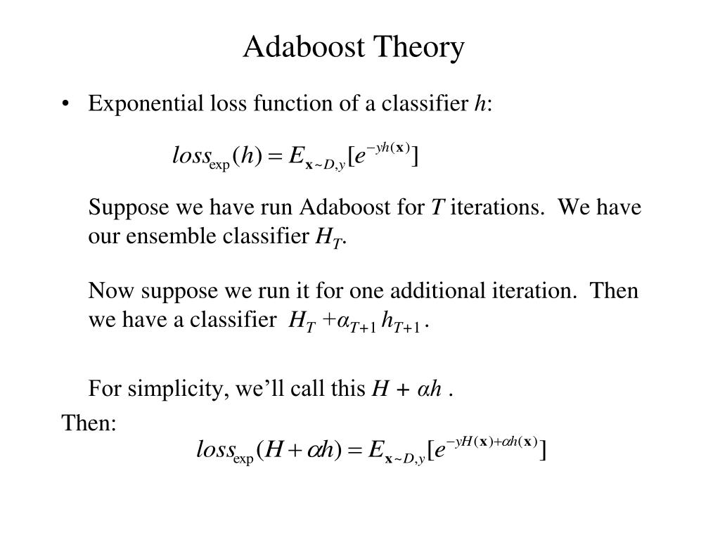 PPT - Adaboost Theory PowerPoint Presentation, free download - ID:2209798