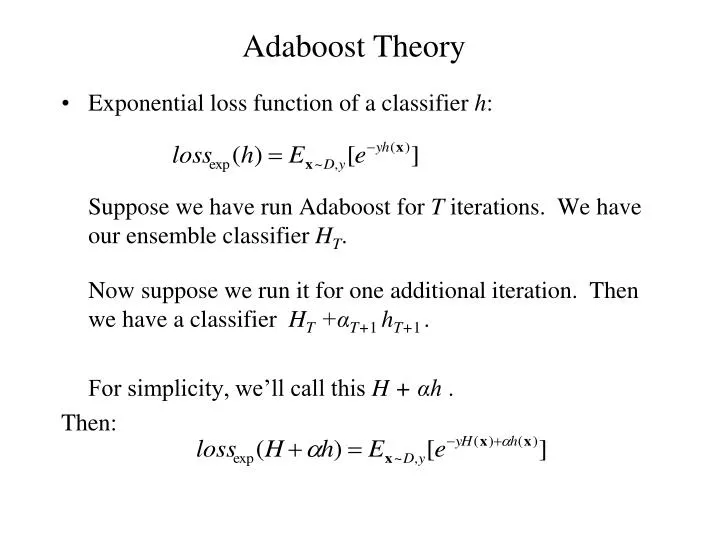 adaboost theory