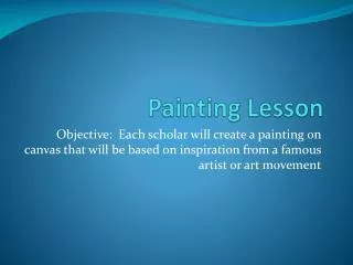 Painting Lesson