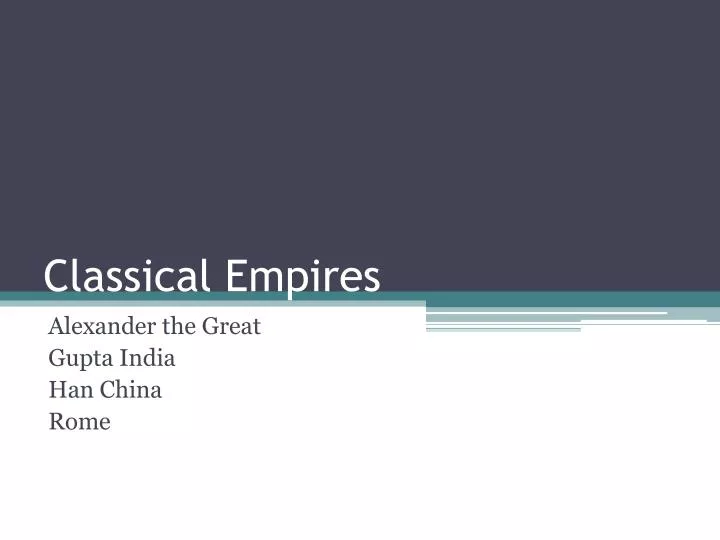 classical empires