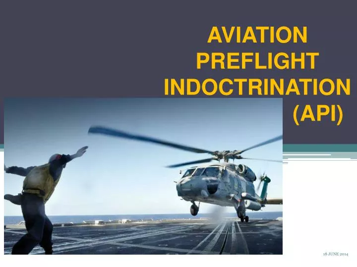 aviation preflight indoctrination api