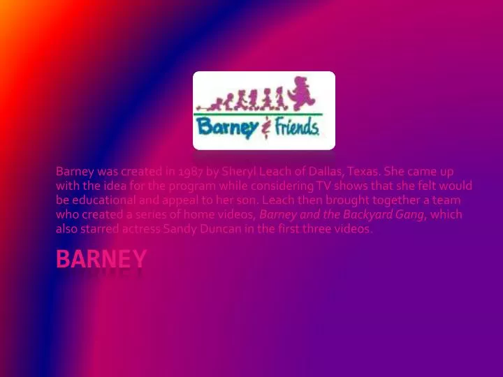barney logo font