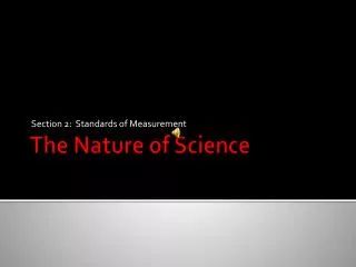 The Nature of Science