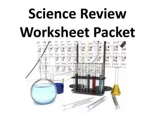 Science Review Worksheet Packet