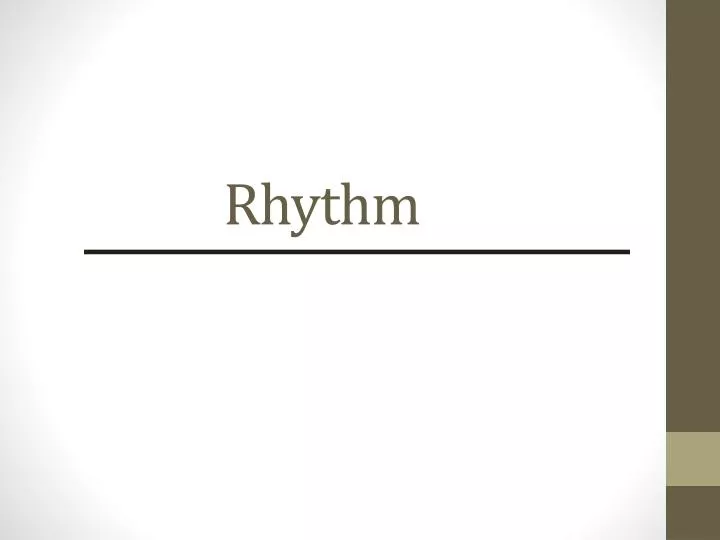 rhythm