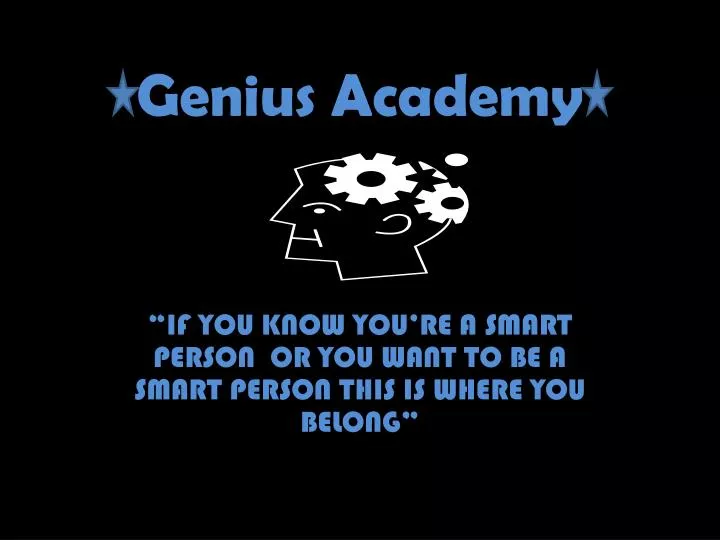 genius academy