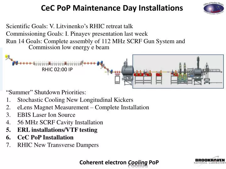 cec pop maintenance day installations