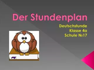 der stundenplan
