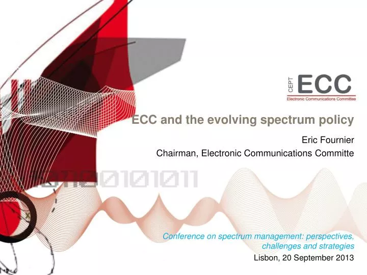 ecc and the evolving spectrum policy