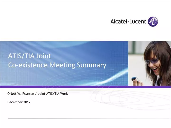 atis tia joint co existence meeting summary