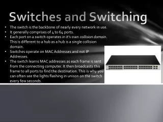 switches and switching