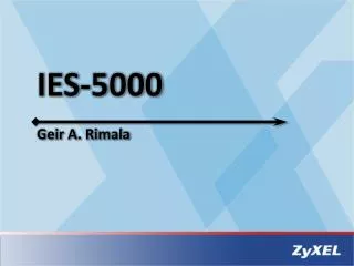 IES-5000 Geir A. Rimala