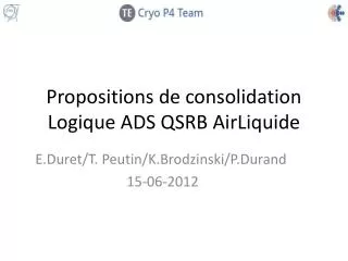 propositions de consolidation logique ads qsrb airliquide