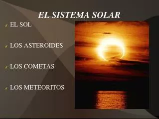 el sistema solar