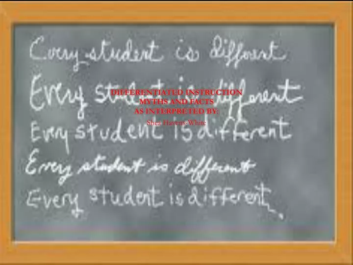 differentiated instruction myths and facts as interpreted by