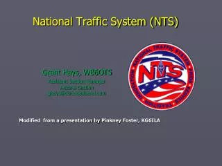 National Traffic System (NTS)