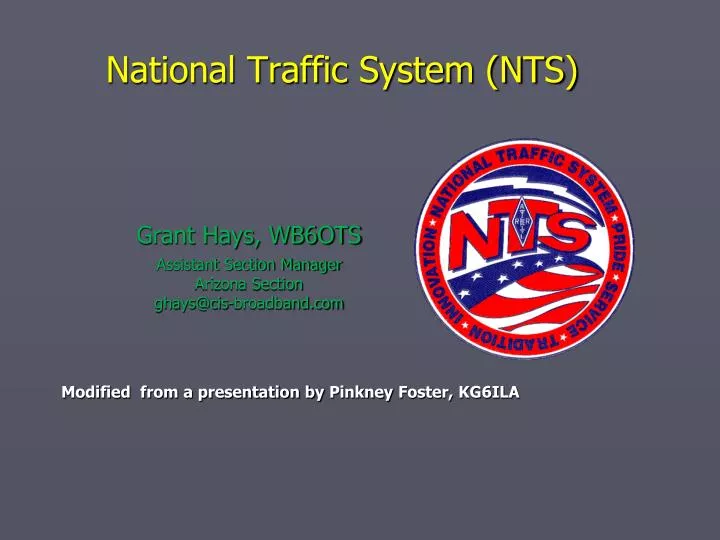 national traffic system nts