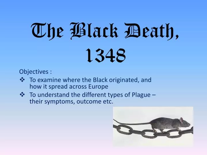 the black death 1348