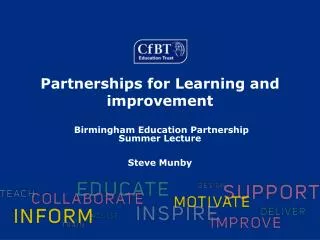 Partnerships for Learning and improvement