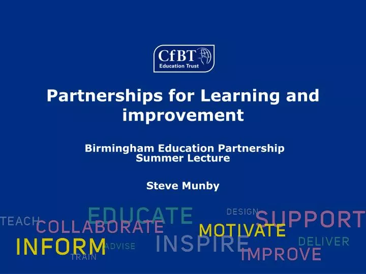partnerships for learning and improvement