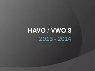 havo vwo 3