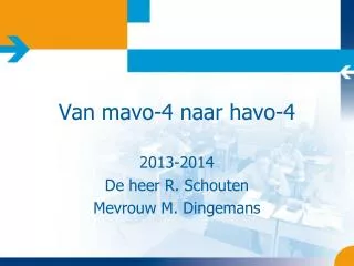 van mavo 4 naar havo 4