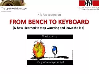 FROM BENCH TO KEYBOARD